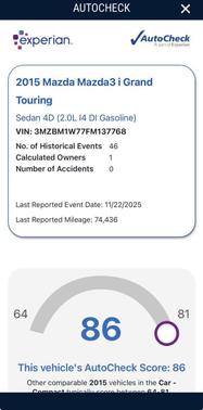 2015 Mazda Mazda3 s Grand Touring