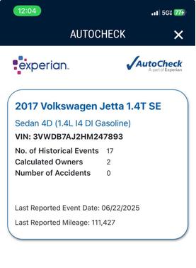 2017 Volkswagen Jetta 1.4T SE