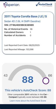 2011 Toyota Corolla LE