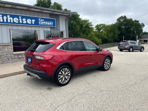 Red 2021 Ford Escape Titanium Hybrid
