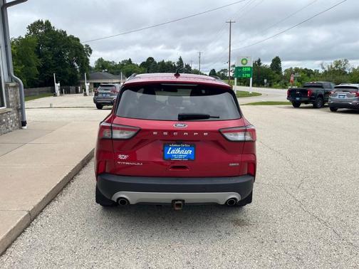 Red 2021 Ford Escape Titanium Hybrid