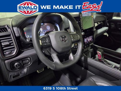 Diamond Black Crystal Pearlcoat 2026 RAM 1500 RHO Crew Cab 4x4 5'7' Box
