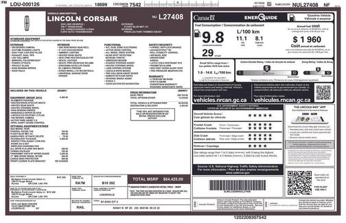 Flight Blue 2022 Lincoln Corsair Reserve