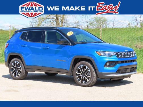 Hydro Blue Pearlcoat 2024 Jeep Compass Limited