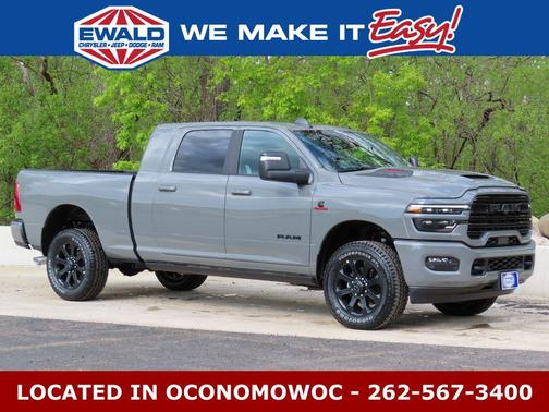 Ceramic Gray Clearcoat 2026 RAM 2500 Laramie Mega Cab 4x4 6'4' Box