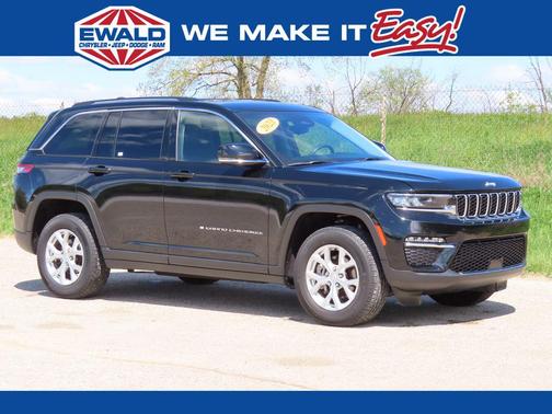 Diamond Black Crystal Pearlcoat 2023 Jeep Grand Cherokee Limited