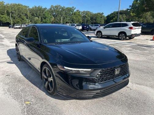 Crystal Black Pearl 2024 Honda Accord Hybrid Sport