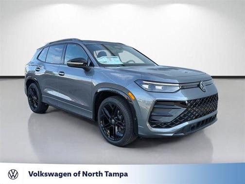 Platinum Gray Metallic 2026 Volkswagen Tiguan 2.0T SE R-Line Black