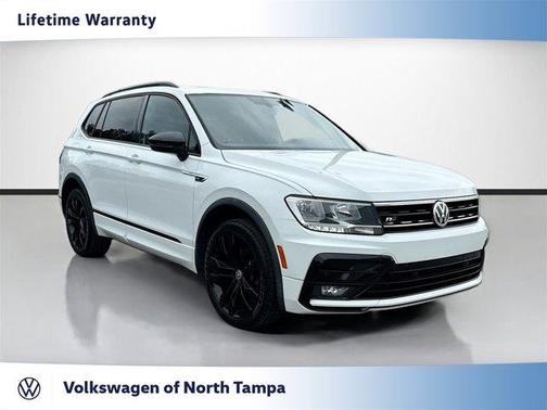 Pure White 2021 Volkswagen Tiguan 2.0T SE R-Line Black