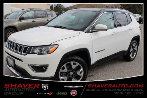 White Clearcoat 2020 Jeep Compass Limited