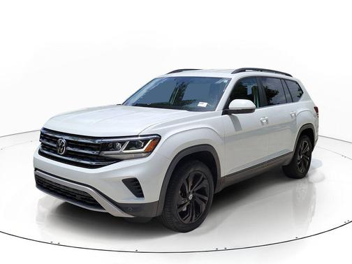 Pure White 2023 Volkswagen Atlas 3.6L SE w/Technology