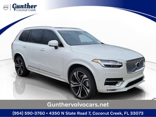 Crystal White 2024 Volvo XC90 B6 Ultimate Bright Theme 7-Seater