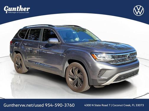 Platinum Gray Metallic 2023 Volkswagen Atlas 3.6L SE w/Technology