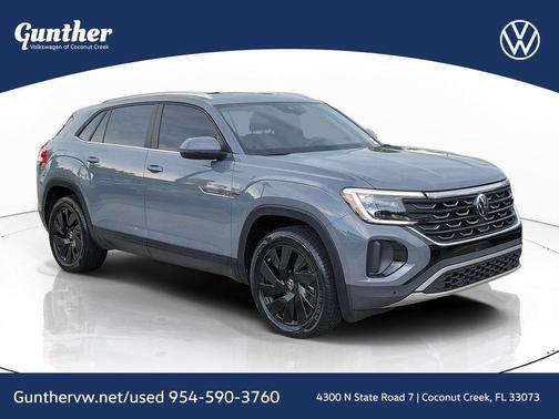 Pure Gray 2025 Volkswagen Atlas Cross Sport 2.0T SE w/Technology