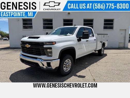 Summit White 2026 Chevrolet Silverado 2500 Crew Cab, Long Bed, WT, 4WD