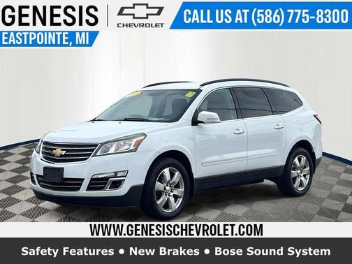 Summit White 2016 Chevrolet Traverse LTZ