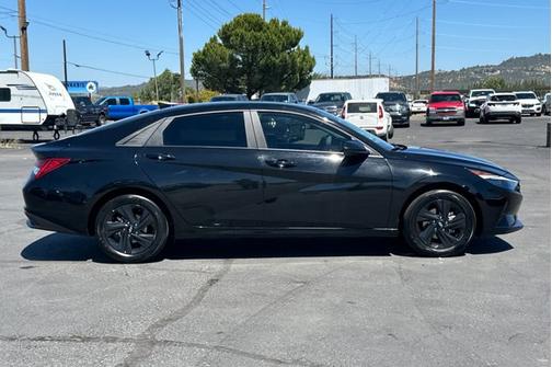 Black 2023 Hyundai ELANTRA HEV Blue
