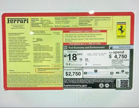 2016 Ferrari 488 Spider Base