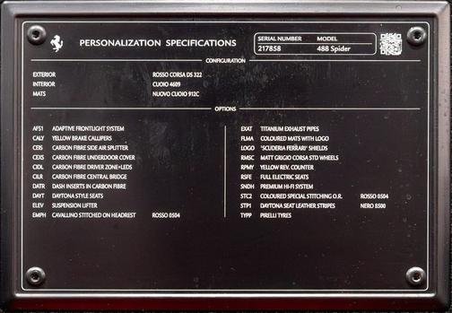 2016 Ferrari 488 Spider Base