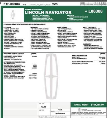 2022 Lincoln Navigator Reserve