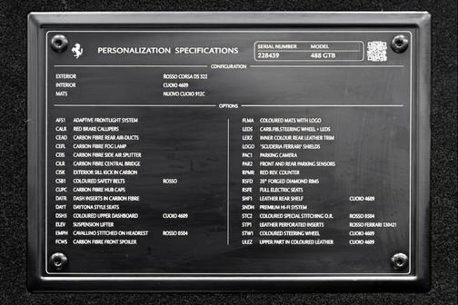 2017 Ferrari 488 GTB 2D Coupe