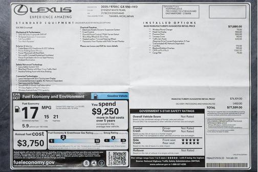 2025 Lexus GX 550 Overtrail