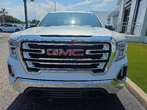 White Frost Tri-Coat 2019 GMC Sierra 1500 SLT