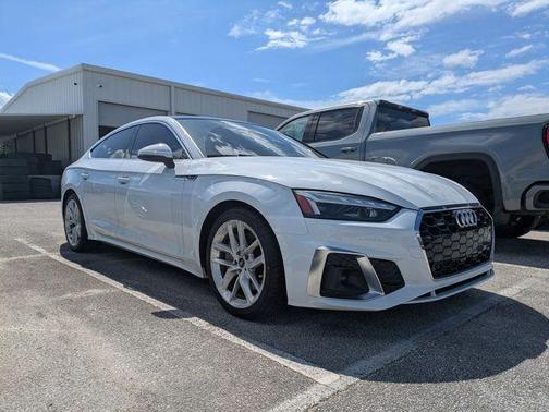 Glacier White Metallic 2023 Audi A5 45 S line quattro Premium