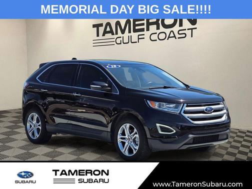 Shadow Black 2018 Ford Edge Titanium