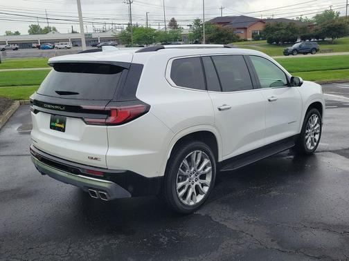 White Frost Tricoat 2025 GMC Acadia Denali