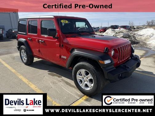Firecracker Red Clearcoat 2021 Jeep Wrangler Unlimited Sport