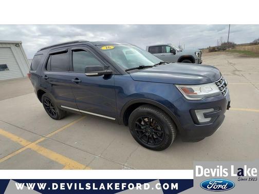 White Platinum Metallic Tri-Coat 2016 Ford Explorer XLT