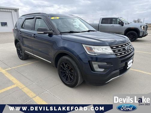 White Platinum Metallic Tri-Coat 2016 Ford Explorer XLT