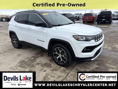 Bright White Clearcoat 2024 Jeep Compass Limited