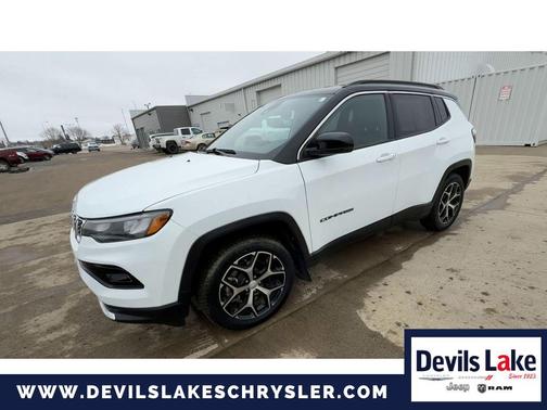 Bright White Clearcoat 2024 Jeep Compass Limited