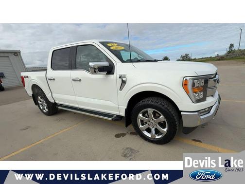 Star White Metallic Tri-Coat 2022 Ford F-150 Lariat