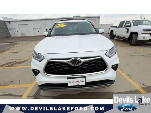 Wind Chill Pearl 2025 Toyota Highlander Hybrid Platinum