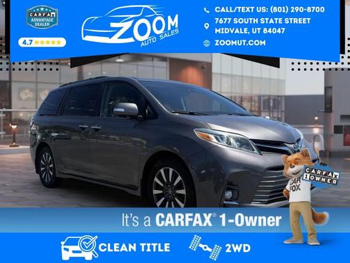 Predawn Gray Mica 2018 Toyota Sienna Limited