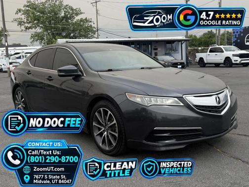 Gray 2015 Acura TLX V6 Tech