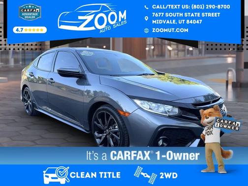 Gray 2017 Honda Civic Sport Hatchback