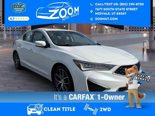 Platinum White Pearl 2020 Acura ILX Premium Package