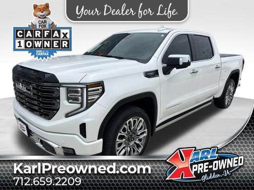 White Frost Tricoat 2025 GMC Sierra 1500 Denali Ultimate