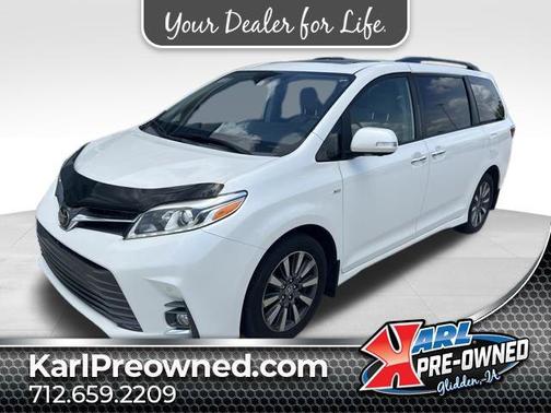 Blizzard Pearl 2020 Toyota Sienna Limited Passenger Van