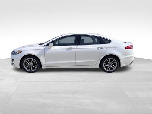White Platinum Metallic Tri-Coat 2020 Ford Fusion Hybrid Titanium