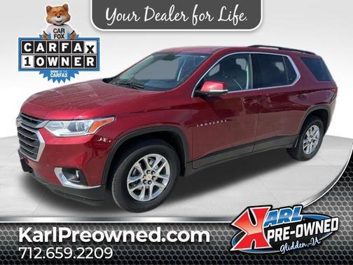 Cajun Red Tintcoat 2019 Chevrolet Traverse LT Cloth