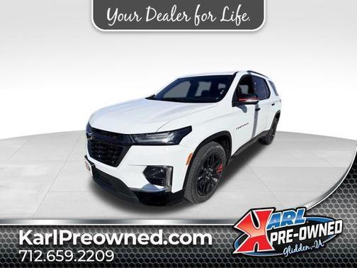 Summit White 2022 Chevrolet Traverse Premier