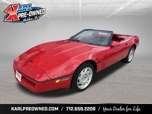 Red 1990 Chevrolet Corvette Base