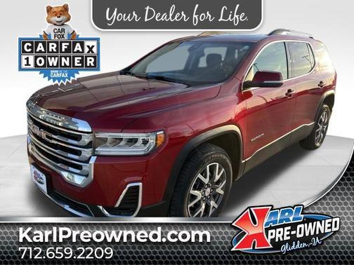 Volcanic Red Tintcoat 2023 GMC Acadia AWD SLE