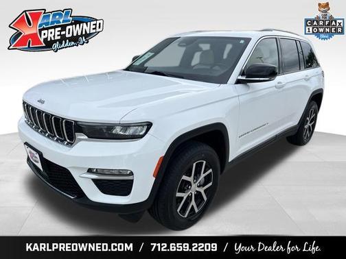 Bright White Clearcoat 2023 Jeep Grand Cherokee Limited