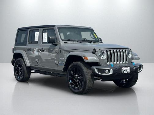 Sting-Gray Clearcoat 2023 Jeep Wrangler 4xe Sahara